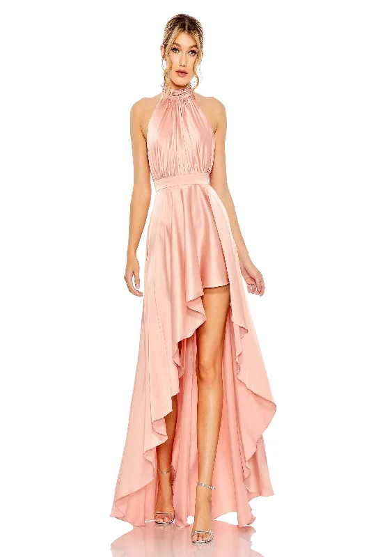 Sequined formal dresses with open backs for a sexy prom styleMac Duggal 49664