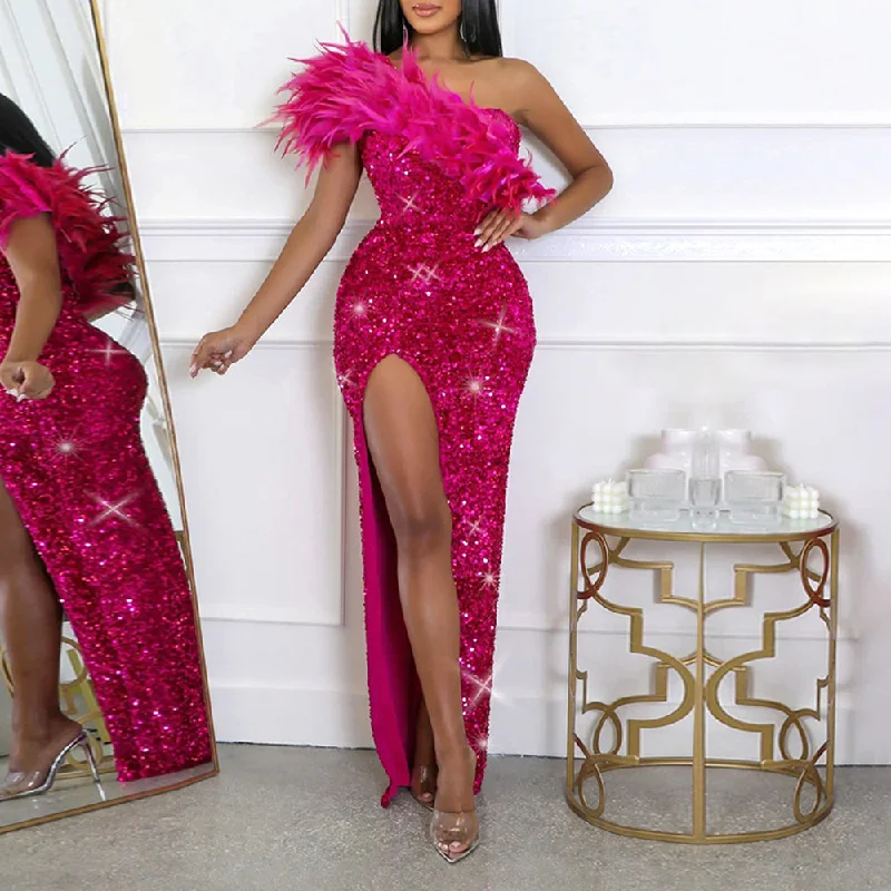Formal dresses with gathered bodices and wide - leg skirts for a comfortable and stylish silhouetteMALYBGG  FORMAL LONG DRESS 900955LY 3 PCS / PACK