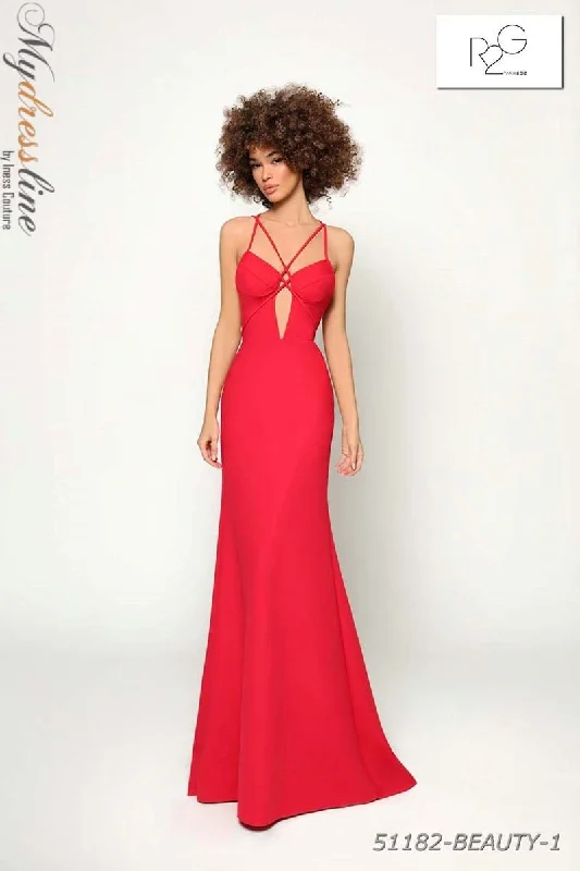 Formal dresses with embroidered panels and tulle overlays for a fairytale promTarik Ediz 51182