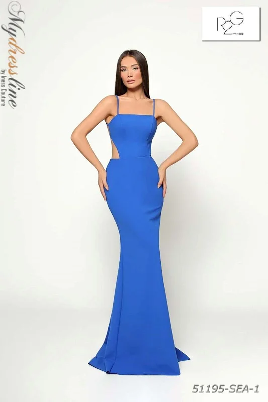 Mermaid - cut formal dresses in satin for a glamorous prom nightTarik Ediz 51195