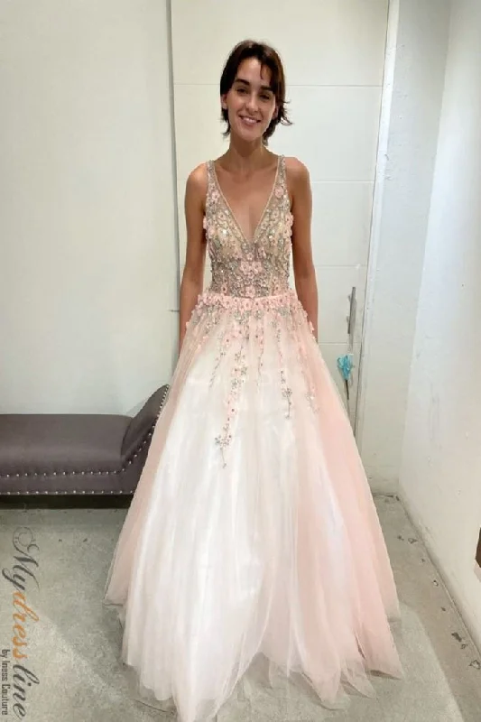 Sequined formal dresses with open backs for a sexy prom styleTerani Couture 2215P0033